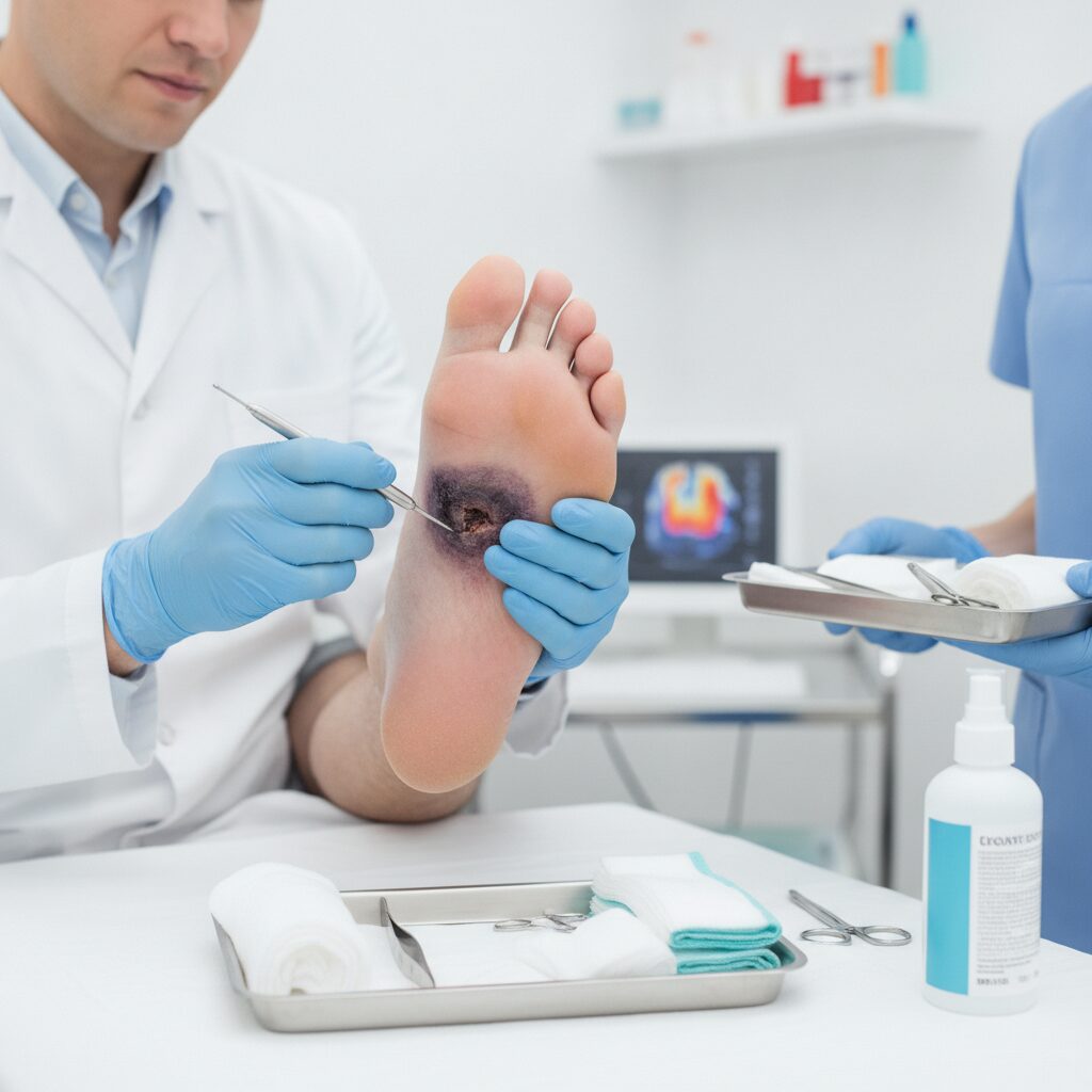 Diabetic Foot Examination and Treatment Roadmap to Reduce the Risk of Amputation