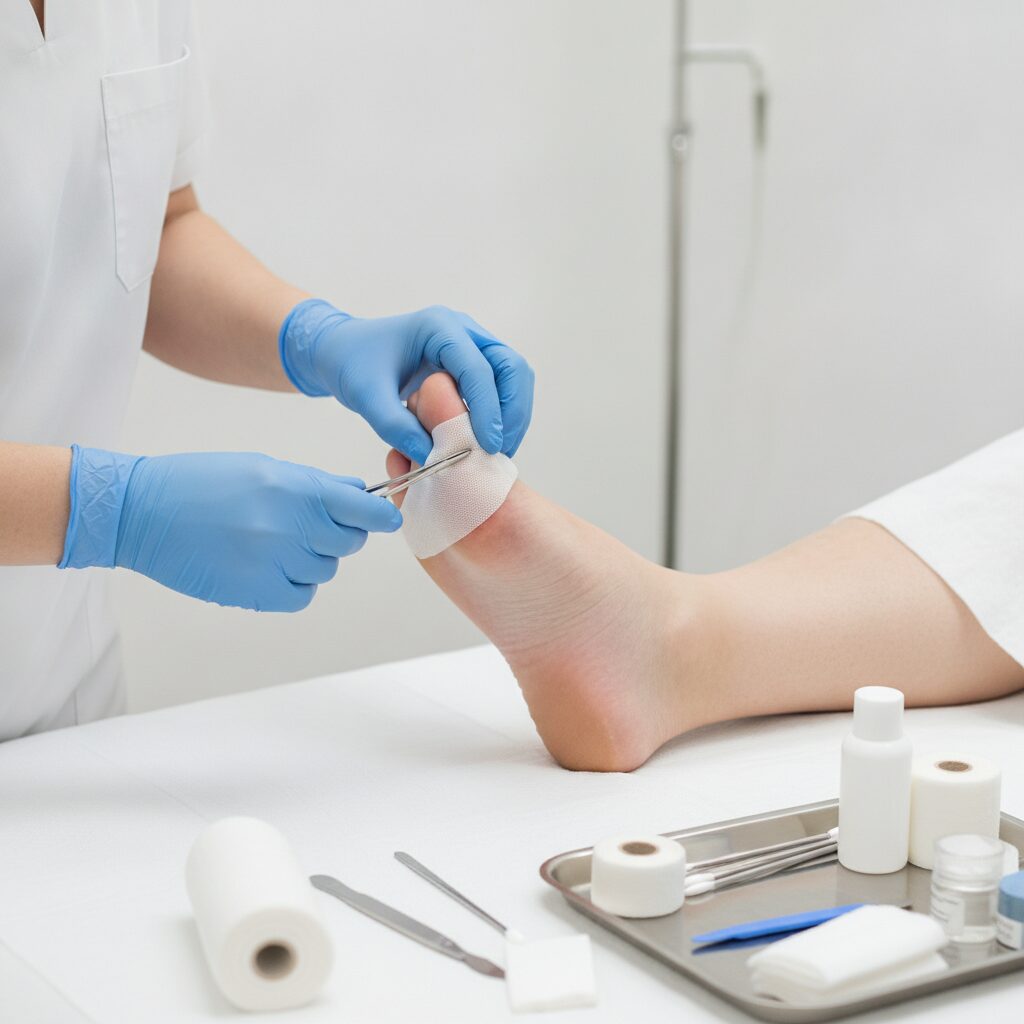 Safe at-home care steps for foot swelling in diabetes