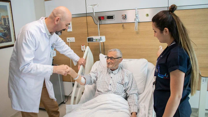 Prof. Dr. Aytaç Çetinkaya during clinical work